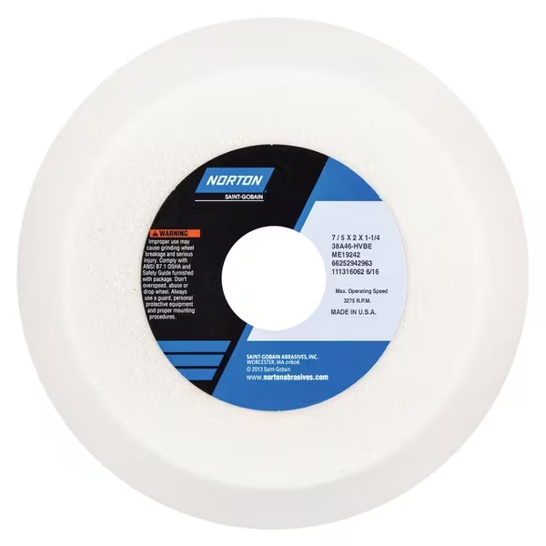 Picture of Norton Abrasives 7"/5 X 2 X 1 1/4 46Grit Type 11 38A46-